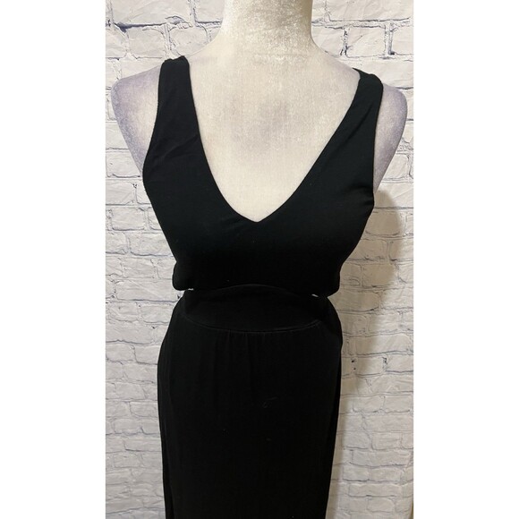 TOBI NO PROBLEM RIBBED CUTOUT MAXI DRESS - BLACK- Size Small - Picture 3 of 9